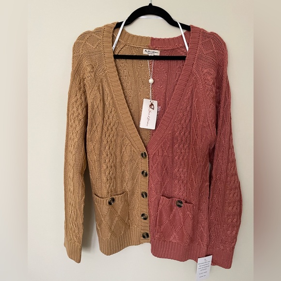 New! For Love & Lemons Sweater Cardigan - Picture 1 of 4